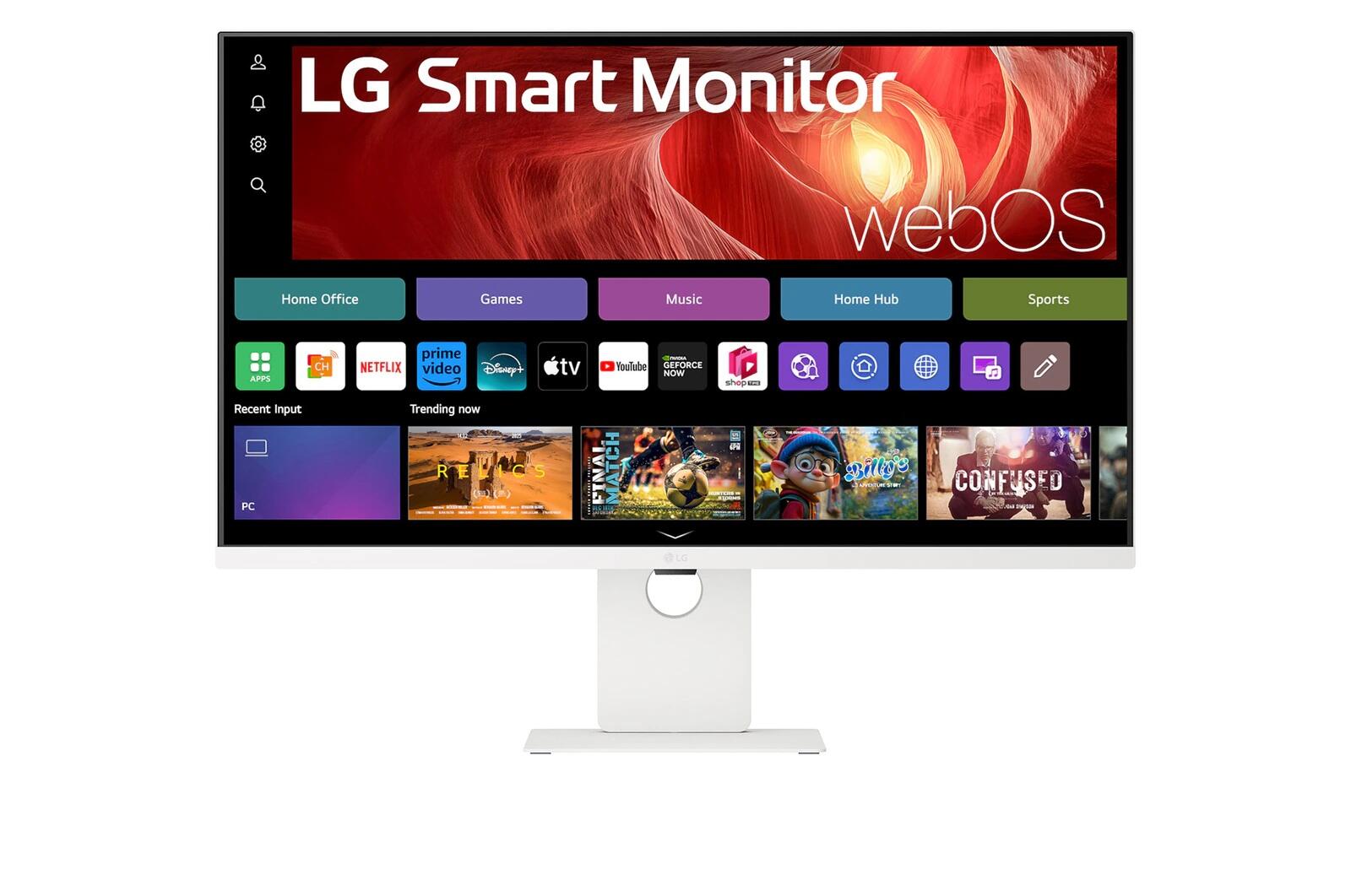 LG 37U730SA-W Écran Smart 4K UHD 92,7 cm (37") 4K UHD (3840 x 2160), dalle IPS, 300 cd/m², 5 ms, 60 Hz, HDMI, USB-C, USB-A, WebOS