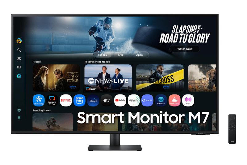 Samsung M70F S43FM700UU Moniteur Smart 108 cm (43") 4K UHD, VA, 4 ms, 60 Hz, HDMI, hub USB