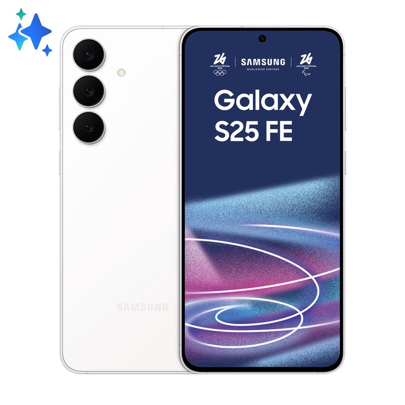 Samsung Galaxy S25 FE 5G Dual-SIM 256 Go, blanc