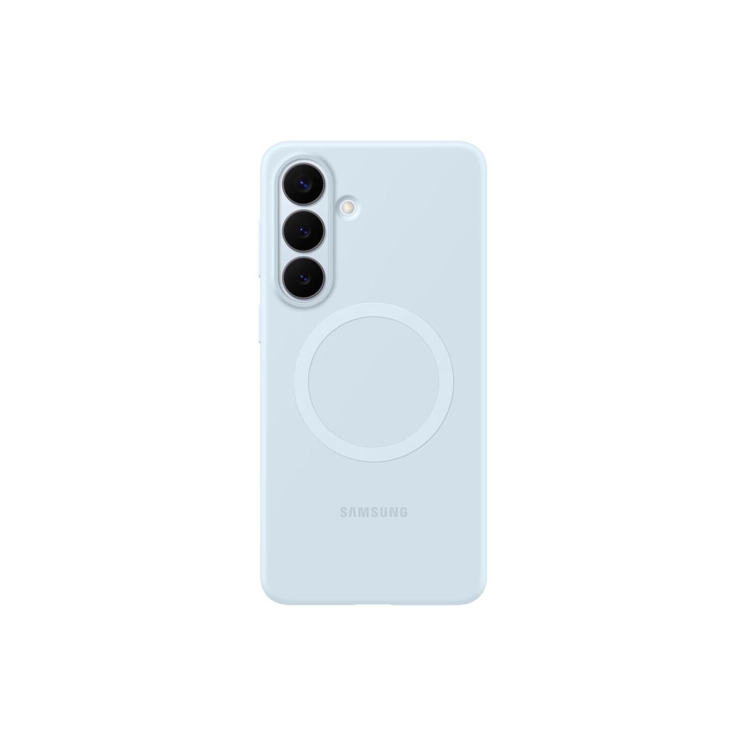 Coque magnétique en silicone Samsung pour Galaxy S26+ Bleu clair