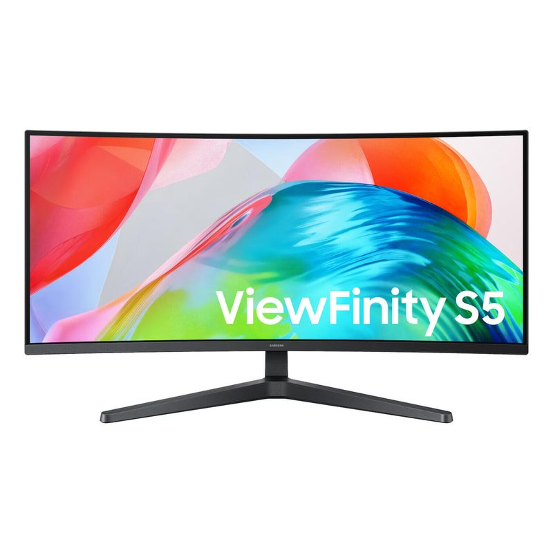 Écran incurvé Samsung ViewFinity S5 S55GH Ultra WQHD 86,4 cm (34") Ultra WQHD (3440 x 1440), VA, 5 ms, 120 Hz, HDMI, DisplayPort