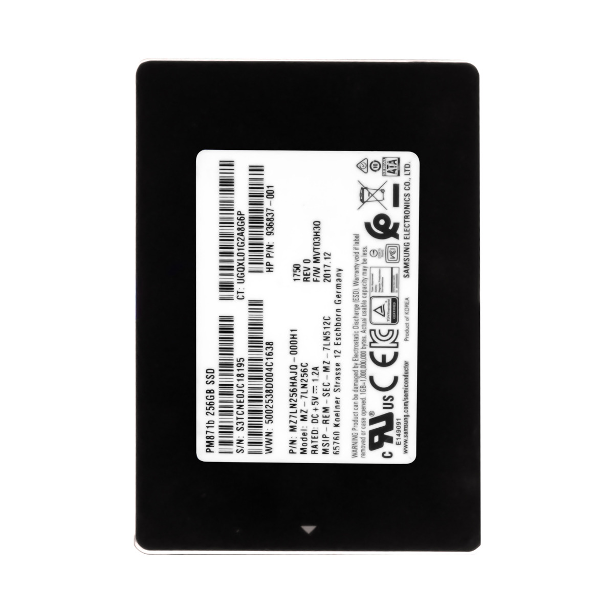 SAMSUNG PM871b 256 Go TLC SATA III 2,5'' MZ-7LN256C