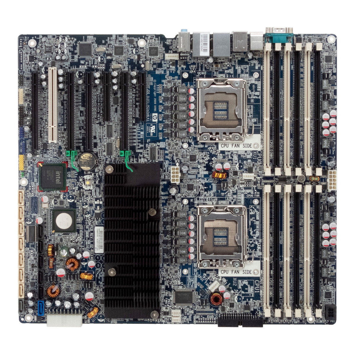 HP 591182-001 2x LGA1366 12x DDR3 SATA PCIe PCI Z800