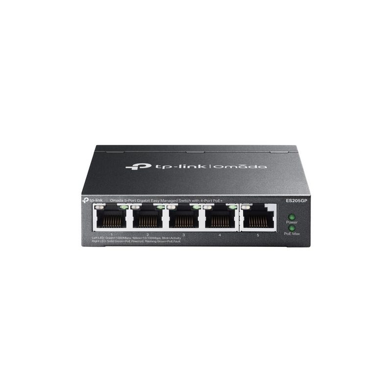 Commutateur géré TP-Link Omada ES205GP 5 ports 10/100/1000 Mbps, PoE+