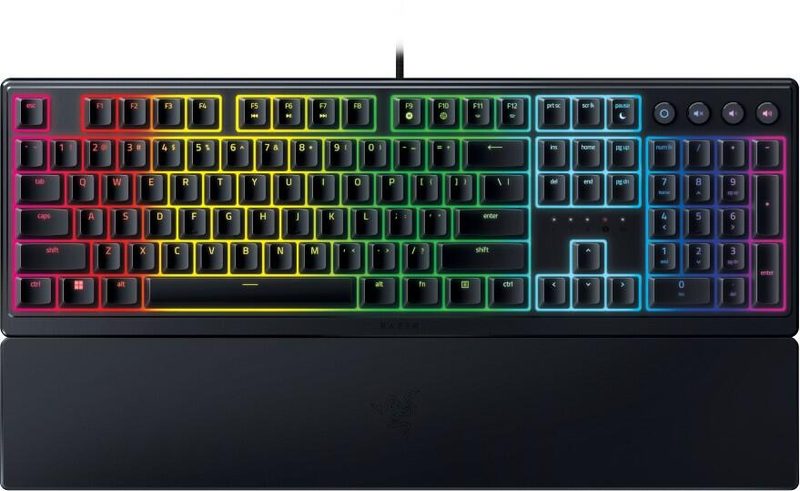 Clavier Razer Ornata V3, interrupteurs Mécha-Membrane, filaire, USB, disposition allemande, RGB