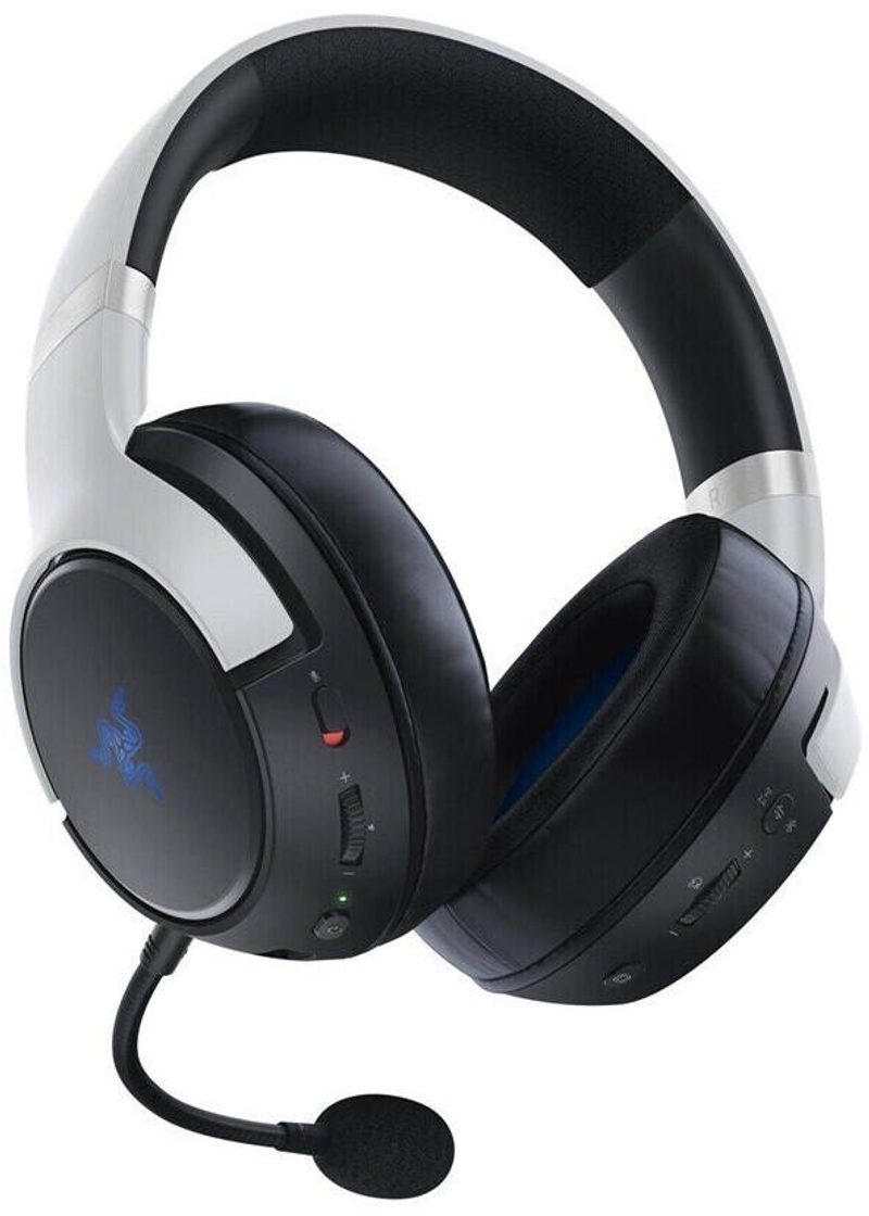 Casque gaming RAZER Kaira HyperSpeed pour PlayStation - blanc, circum-auriculaire, filaire, connecteur 3,5 mm