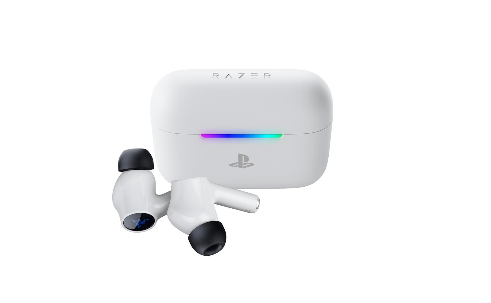 Casque Razer Hammerhead V3 X Earbuds HyperSpeed Wireless pour PlayStation, blanc, Bluetooth 5.3