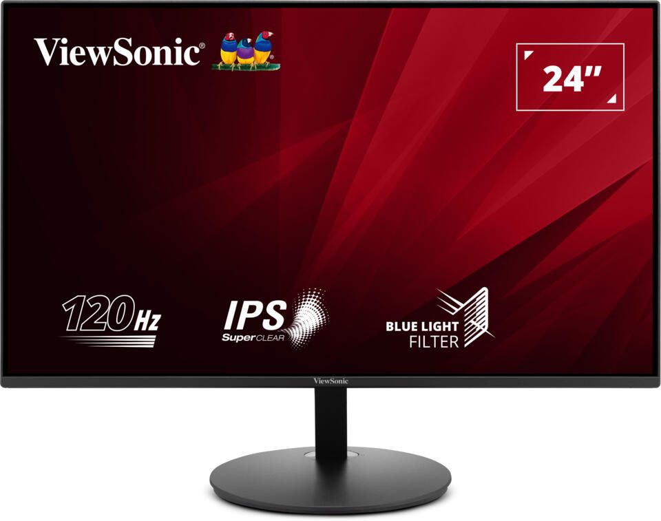 Écran ViewSonic VA24E1-H 61 cm (24") Full HD, panneau IPS, 250 cd/m², 5 ms, HDMI, VGA