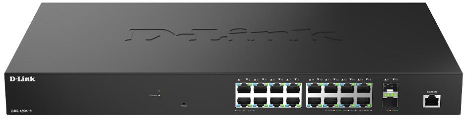 D-Link DMS-1250-18/E, Commutateur géré intelligent Multi-Gigabit 18 ports