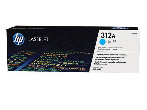 Cartouche de toner HP Original 312A Cyan 2 700 pages (CF381A)