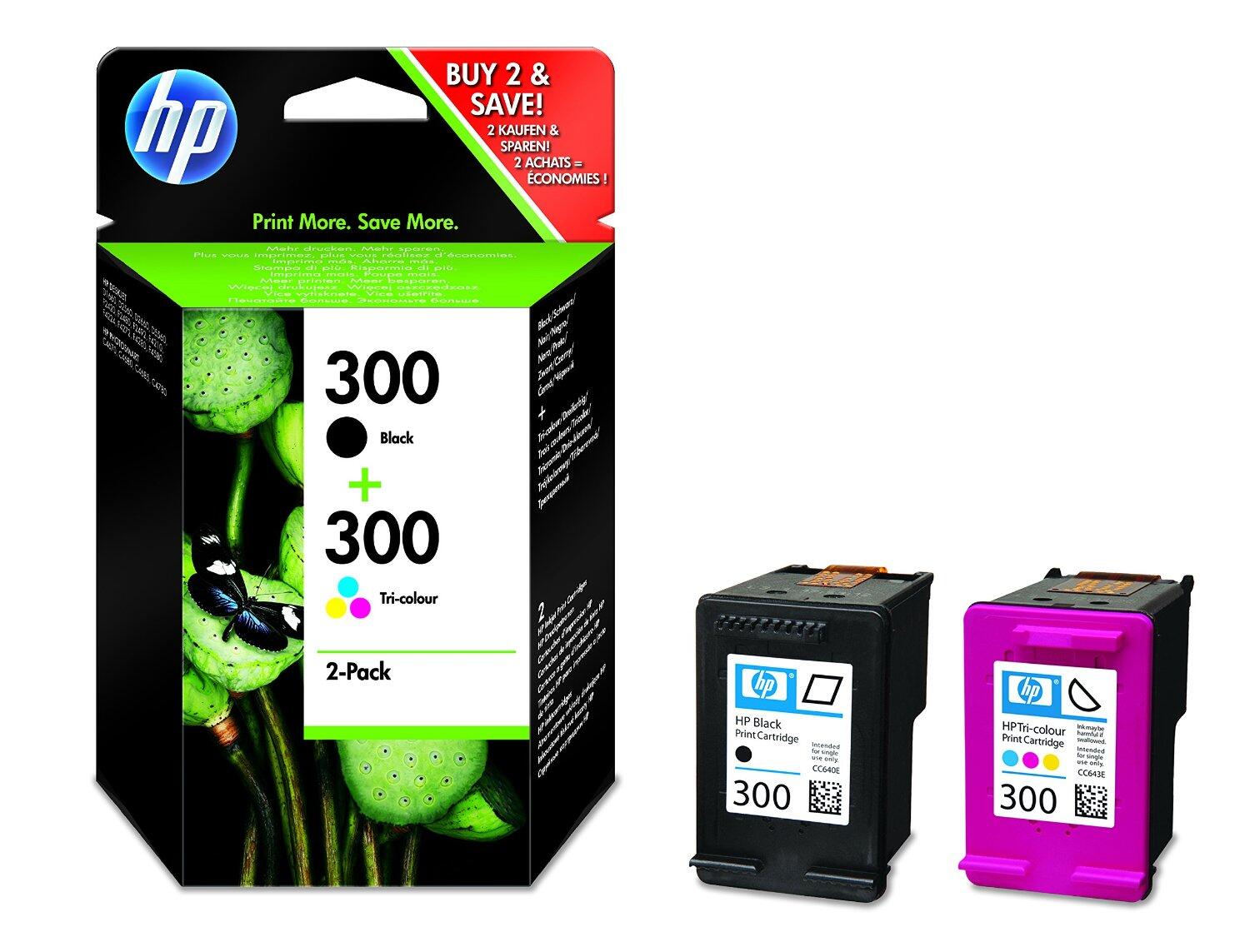 Pack de cartouches d'encre HP Original 300 noir/cyan/magenta/jaune (CN637EE)