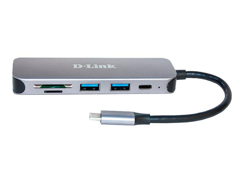 Hub USB-C 5-en-1 D-Link DUB-2325/E avec lecteur de cartes