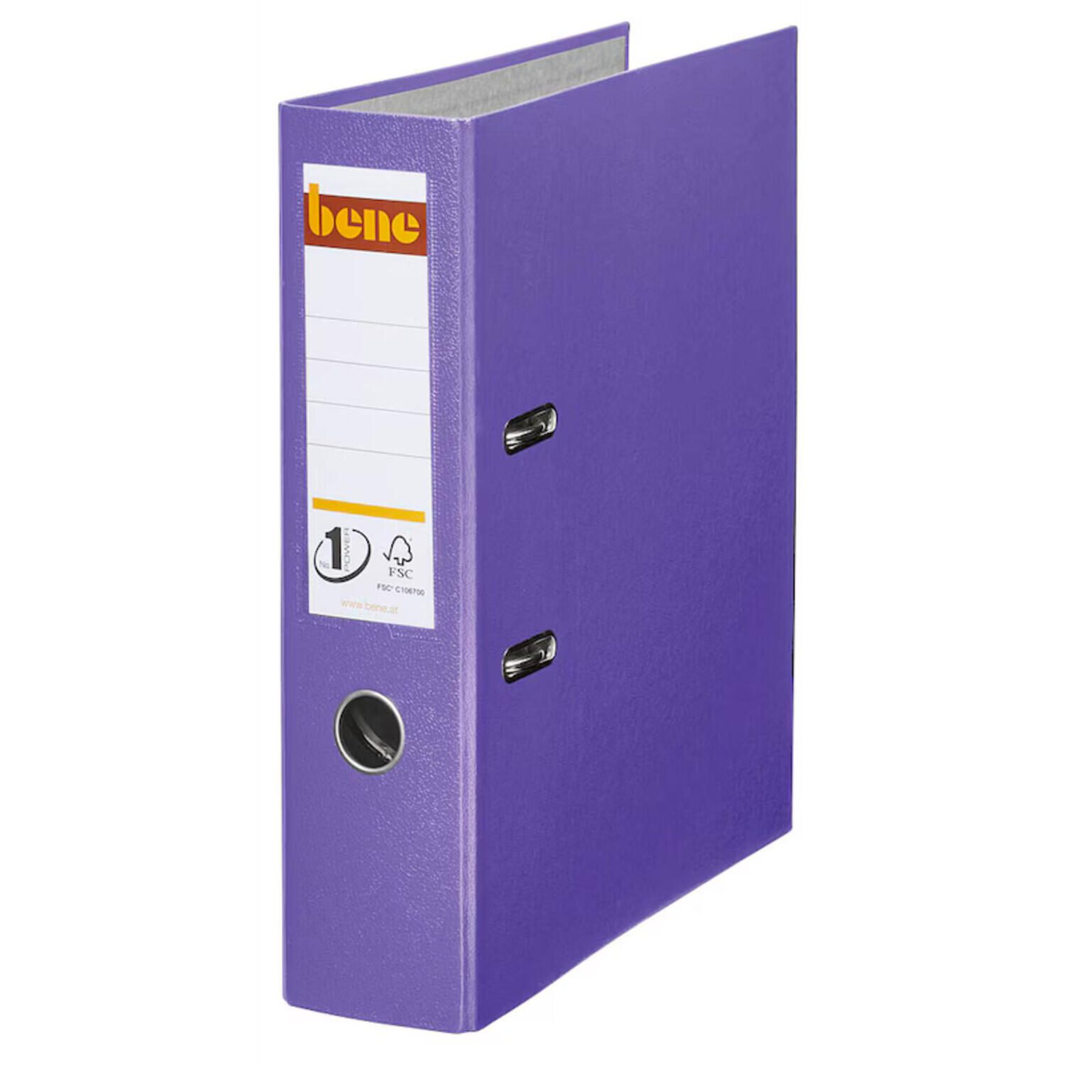 Classeur bene No.1 Power 8 cm violet