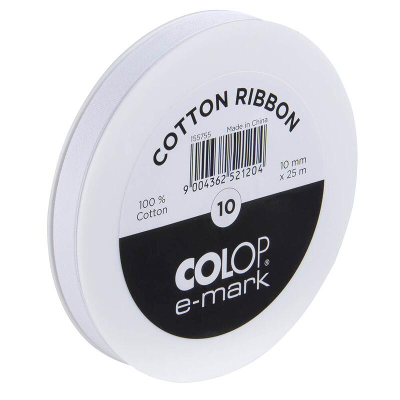 Bande textile COLOP e-mark pour tampon électrique 10,0 mm x 25,0 m, 1 pièce