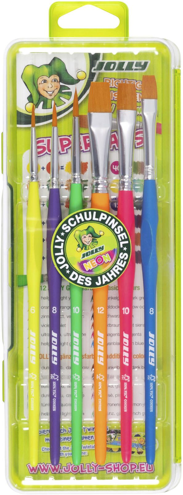 Set de pinceaux JOLLY 6 pièces 1 boîte = 6 pièces — lot de 6 pièces