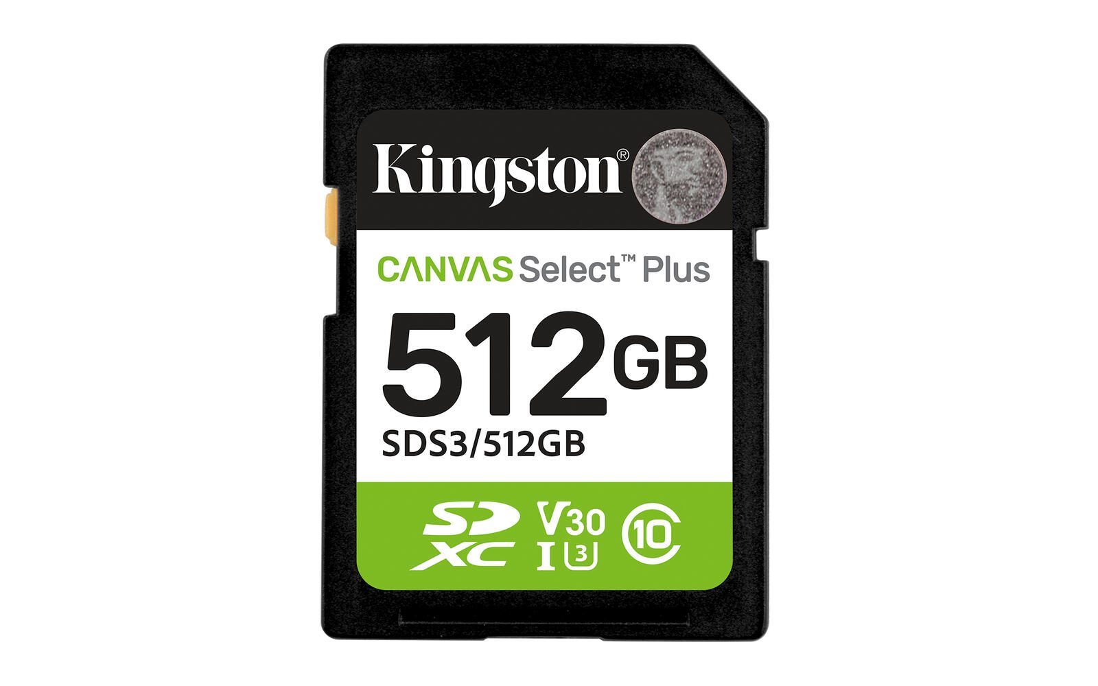 Kingston Canvas Select Plus - Carte mémoire Flash - 512 Go