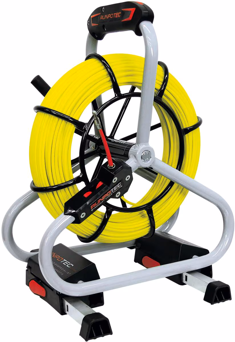 Tige en fibre de verre Runpotec Profiset, longueur de bande 60 m, rayon de courbure 120 mm, Ø câble 4,5 mm