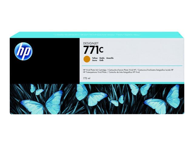 Cartouche d'encre HP Original 771C jaune 775 ml (B6Y10A)