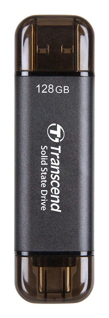 SSD externe Transcend ESD310C 128 Go Noir USB Type-A / USB Type-C