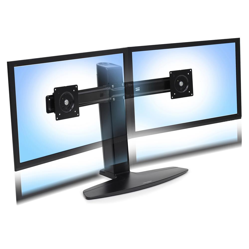 Support Ergotron Neo-Flex Dual Lift pour deux écrans jusqu'à 60,96 cm (24 pouces) - noir
