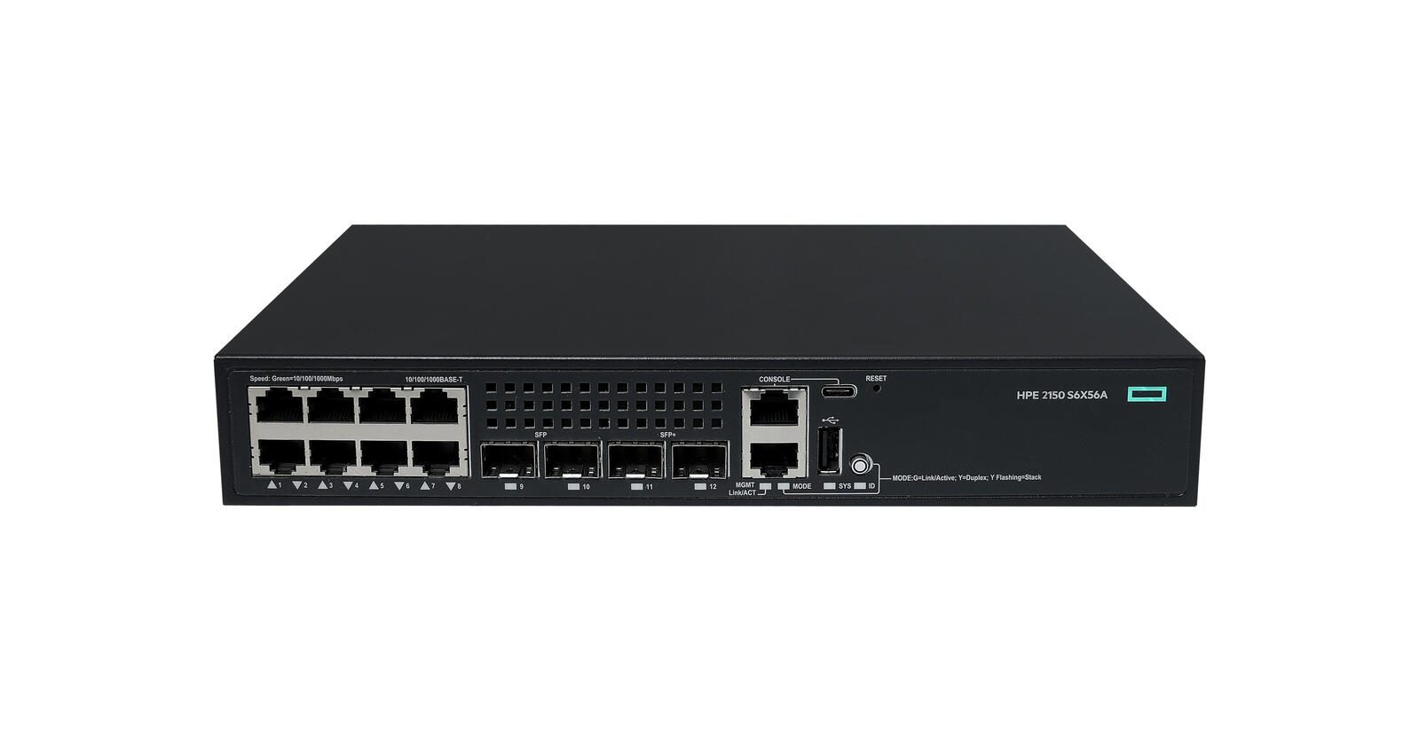 HPE Networking CW 2150 8 ports 10 M/100 M/1 G 2 ports SFP 1 G 2 ports SFP+ 1 G/10 G (S6X56A)