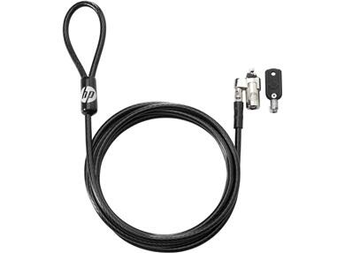 Verrouillage de câble HP, 10 mm Compatible avec tous les accessoires informatiques dotés d'un emplacement de verrouillage selon la norme industrielle