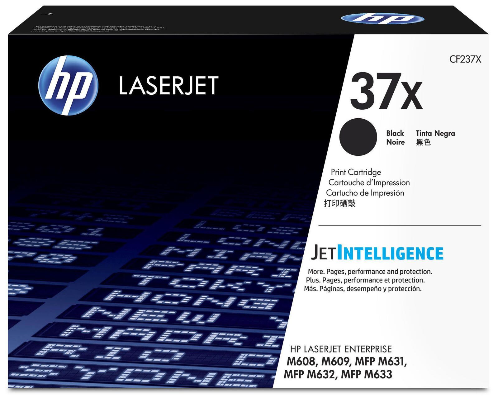 Cartouche de toner noir HP Original 37X 25 000 pages (CF237X)