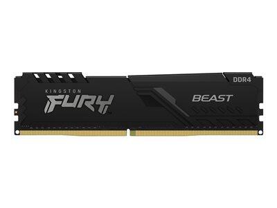 Kingston FURY™ Beast Mémoire DDR5 8 Go 6000 MT/s CL30 DIMM Noir EXPO 6000 MHz / PC5-44800 - 1,35 V - non tamponnée - ECC On-Die