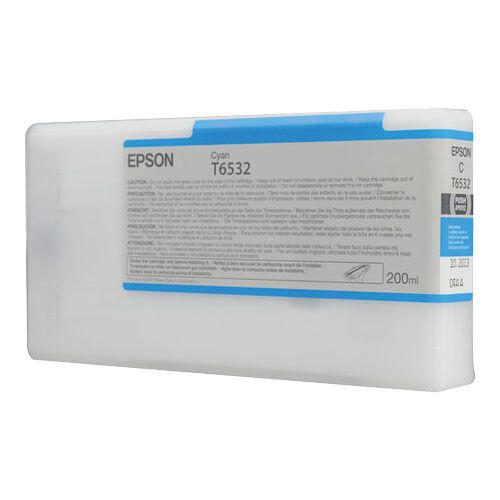 Cartouche d'encre Epson Original UltraChrome cyan 200 ml (C13T653200)