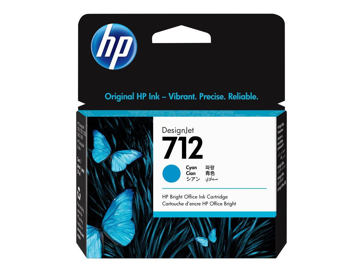 Cartouche d'encre HP Original 712 - cyan (3ED67A)