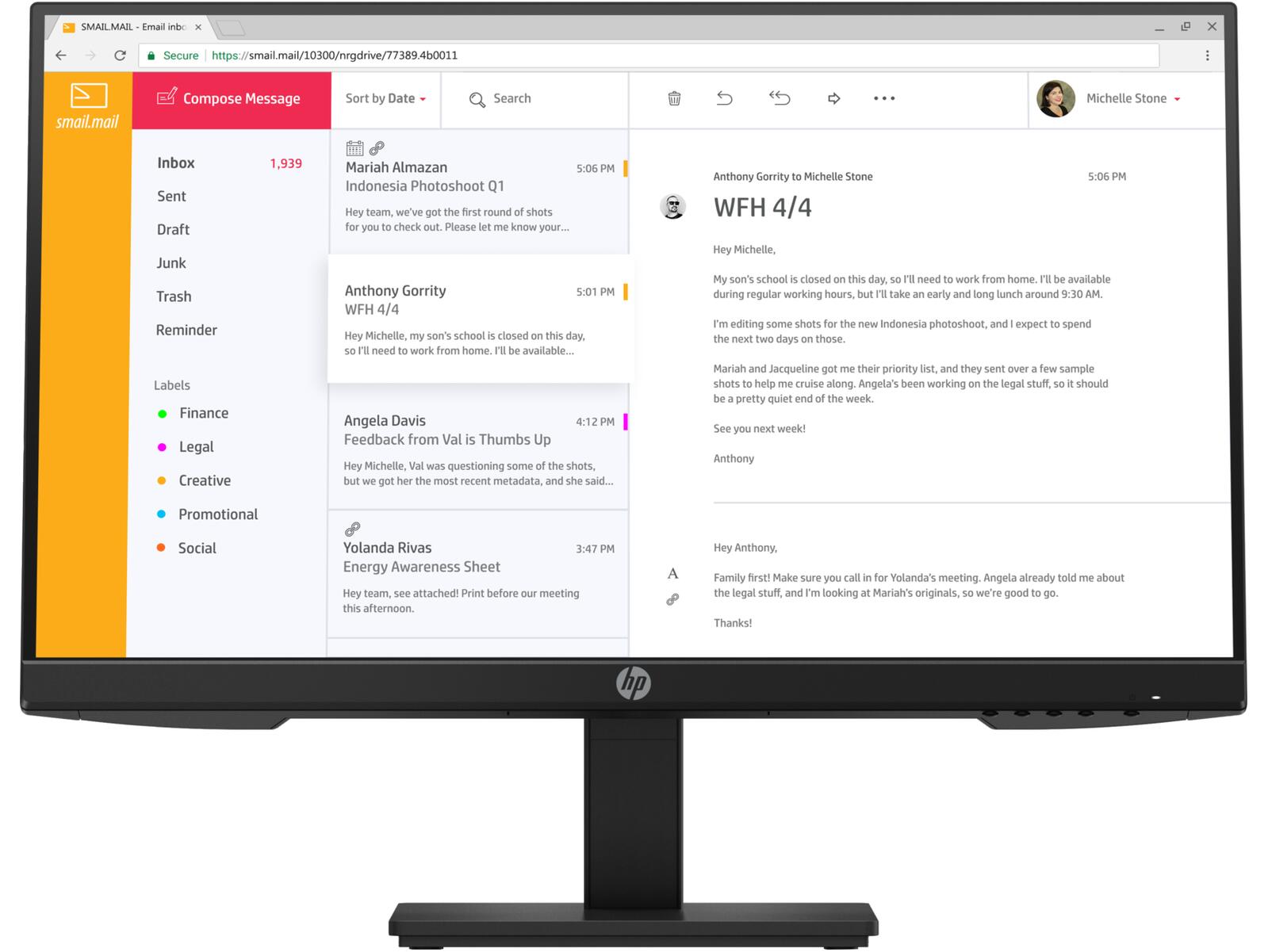 Écran HP P24 G4 60,45 cm (23,8 pouces) Full HD, IPS, 5 ms, HDMI, DisplayPort, 75 Hz