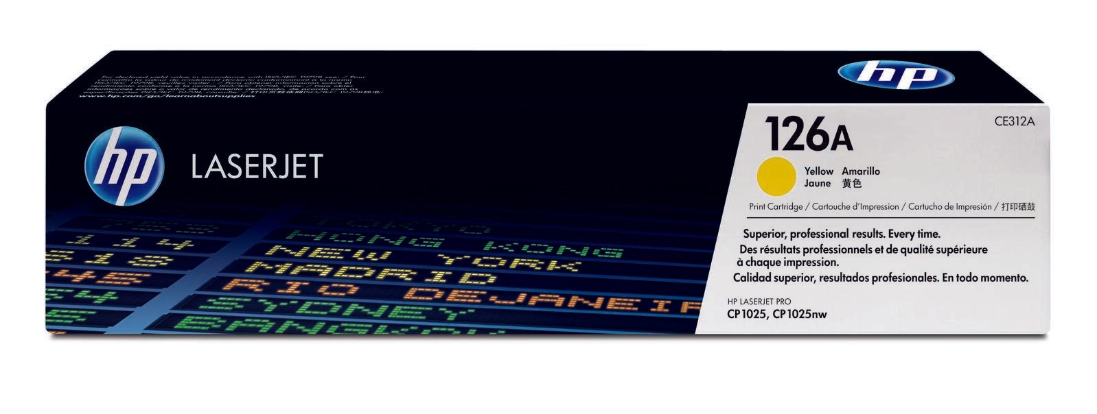 Cartouche de toner HP Original 126A jaune 1000 pages (CE312A)