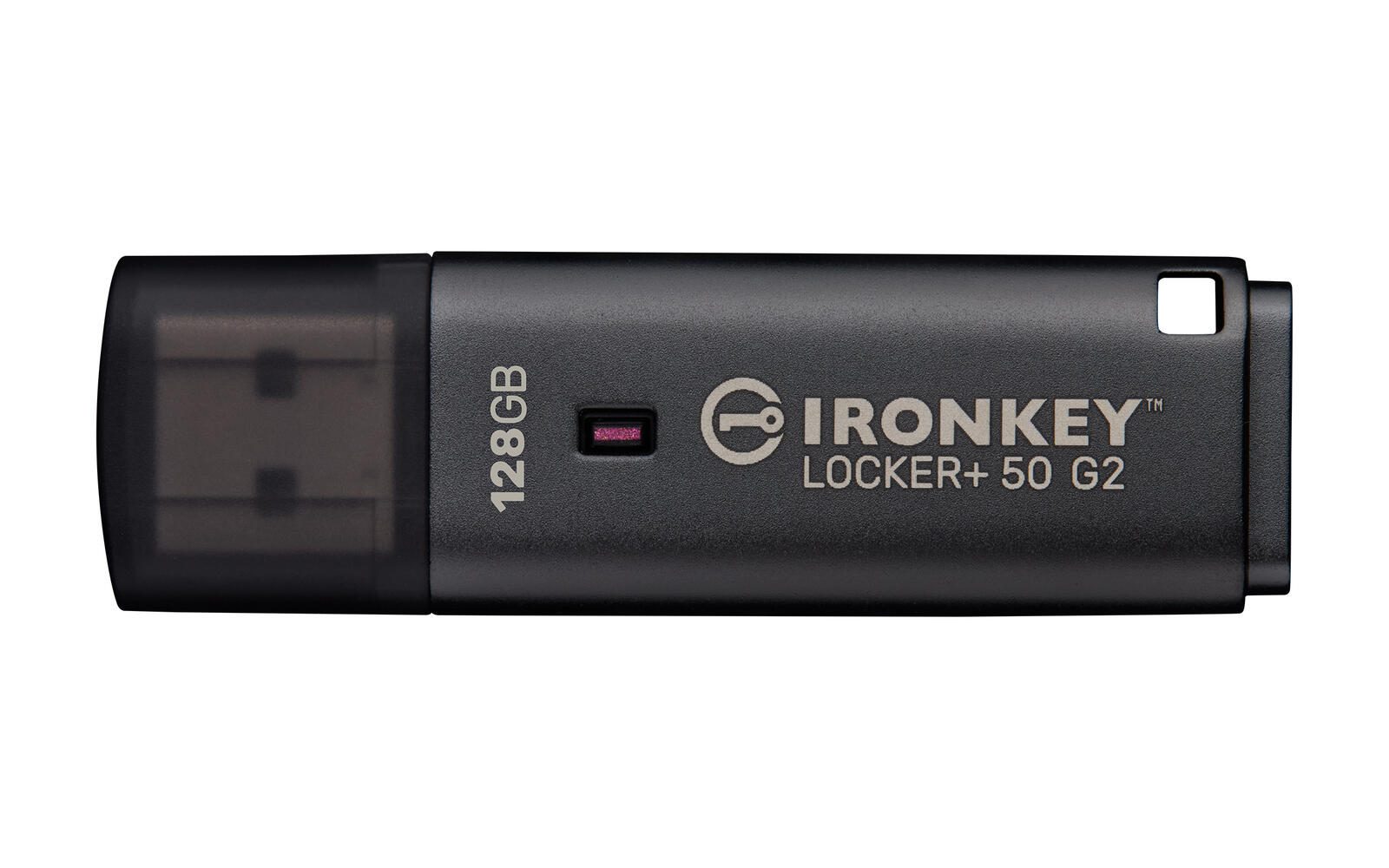 Kingston IronKey Locker Plus 50 G2 Clé USB 128 Go USB Type-A 3.2 Gen 1 (3.1 Gen 1), Noir