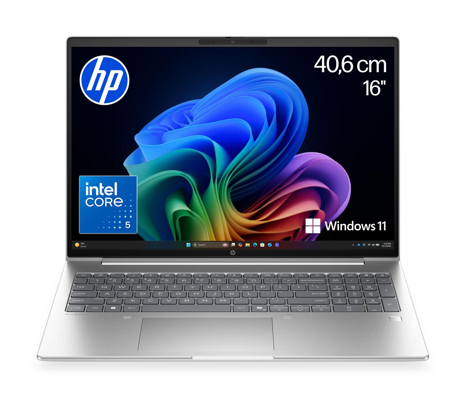 HP ProBook 4 G2i 16 Intel® Core™ 5 320 Ordinateur portable 40,6 cm (16") 16 Go RAM, 512 Go SSD, Intel® Graphics, WUXGA, Win11 Pro