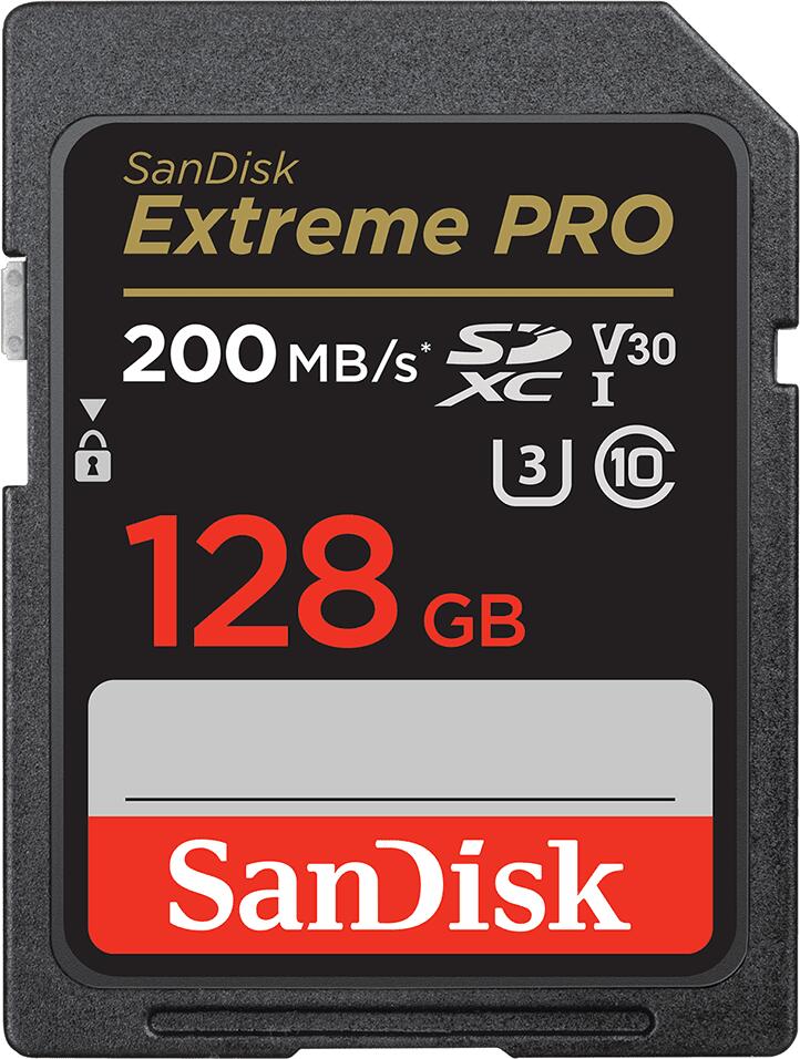 Carte mémoire SanDisk Extreme PRO SDXC 128 Go UHS-I U3