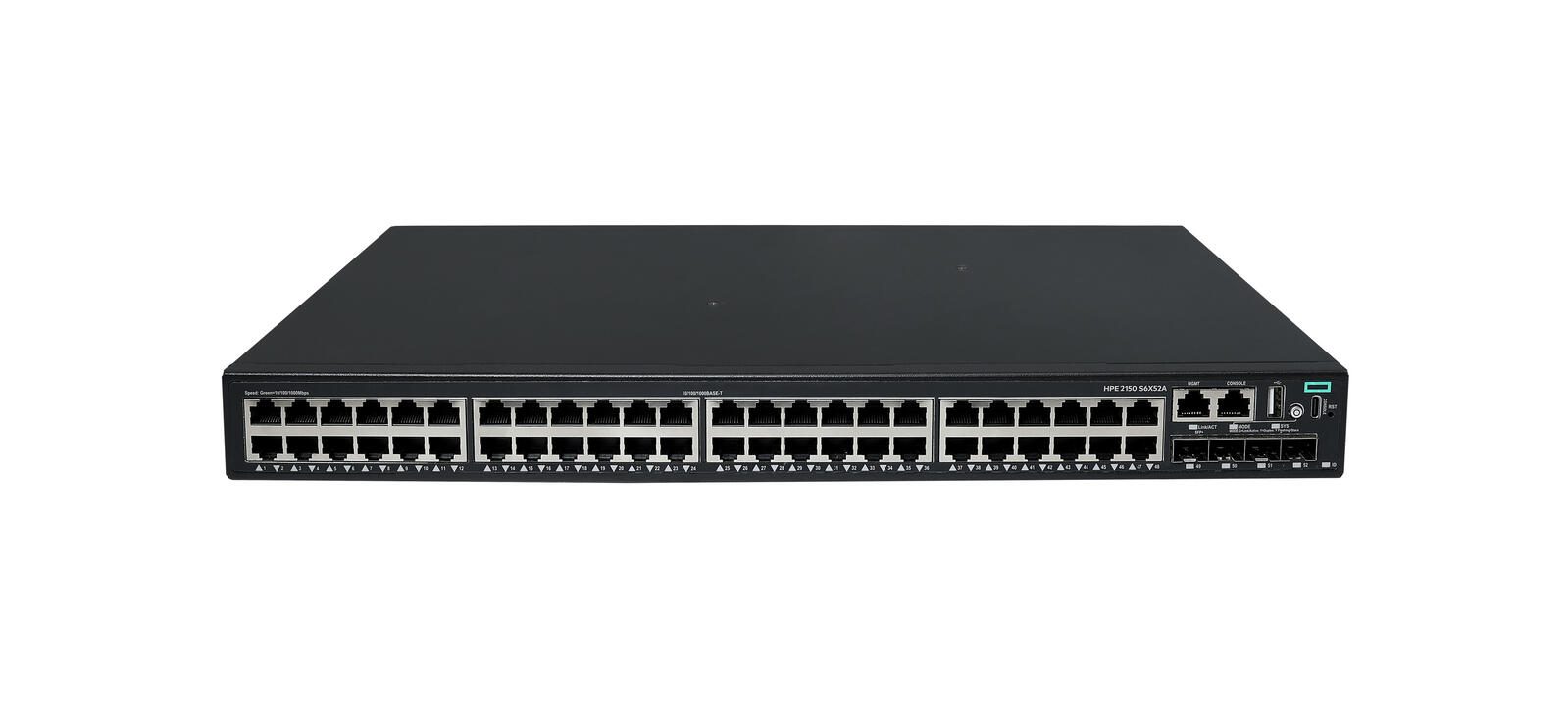 HPE Networking CW 2150 48 ports 10M/100M/1G 4 ports SFP+ 1G/10G Switch (S6X52A)