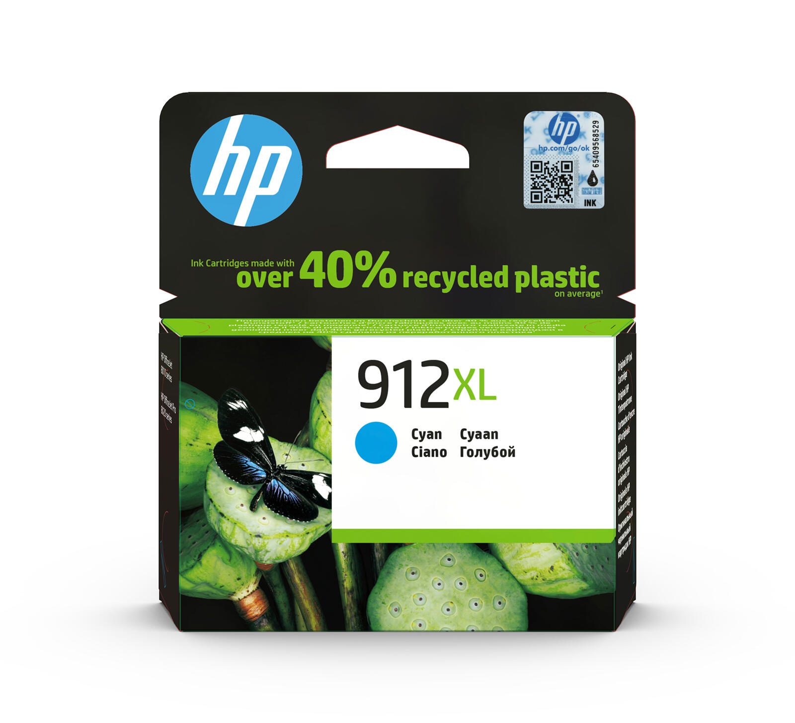 Cartouche d'encre HP Original 912XL cyan (3YL81AE)
