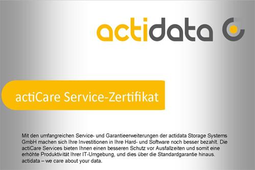 actidata actiCare Service sur site pour actiLib Kodiak 6807-BTL - 1 an - 5x9xNBD (984621)