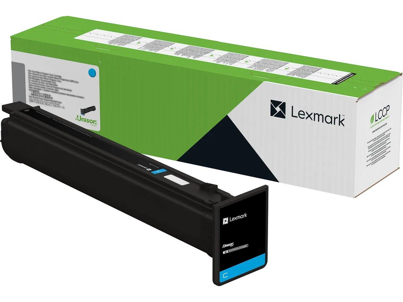Toner cyan Lexmark Original 77L2HC0 pour MX953 CS963 CX96x XC96x