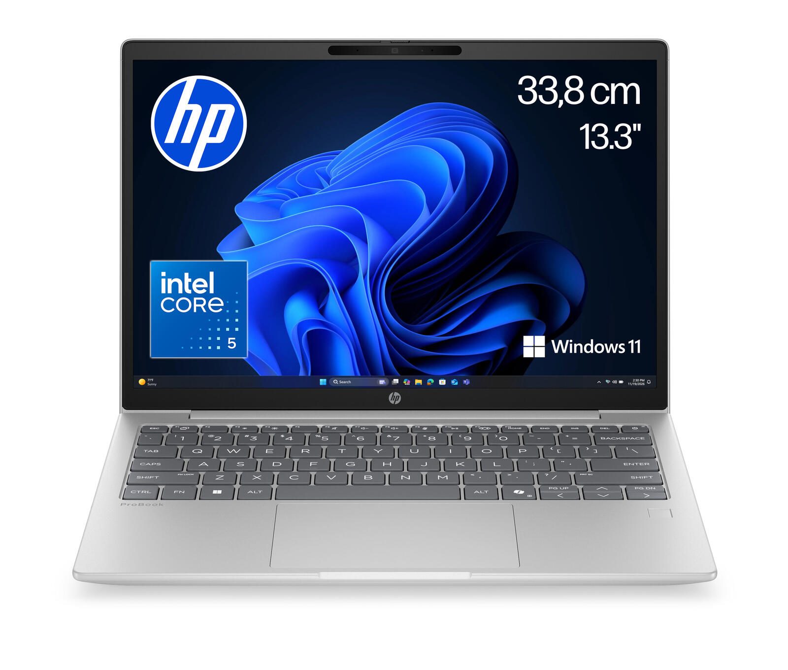 Ordinateur portable HP ProBook 4 G2i 13 AI Intel® Core™ 5 320, écran 33,7 cm (13,3"), 16 Go RAM, 512 Go SSD, WUXGA, Windows 11 Pro