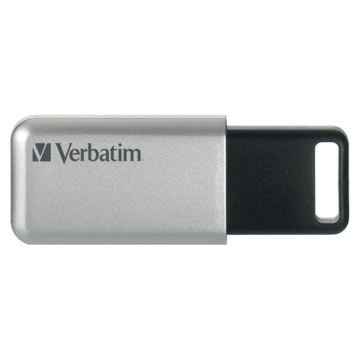Verbatim Store 'n' Go Secure Pro Clé USB 64 Go USB Type-A 3.2 Gen 1 (3.1 Gen 1), Noir, Gris