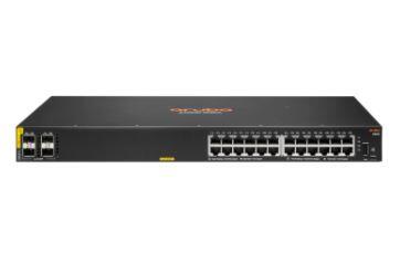 HPE Networking CX6000 Switch 24 ports 1GBase-T 4 ports 1G SFP 370W classe 4 PoE montage en rack Layer2 managed R8N87B#ABB