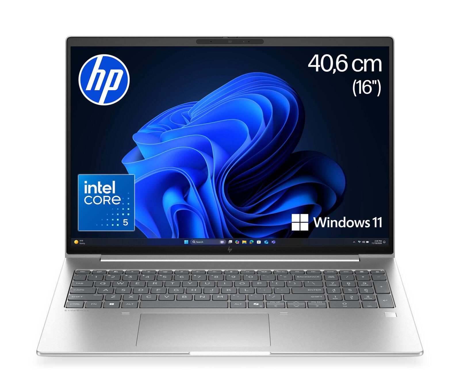 HP EliteBook 6 G2i 16 AI Intel® Core™ 5 320 Notebook 40,6 cm (16") 16 Go RAM, 512 Go SSD, Intel® Graphics, WUXGA, Win11 Pro