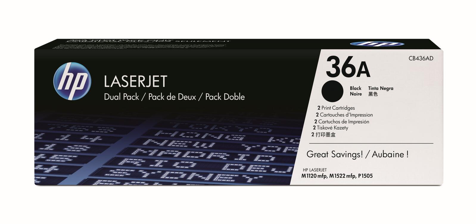 HP Original 36A Toner Double Pack Noir 2 x 2 000 pages (CB436AD)