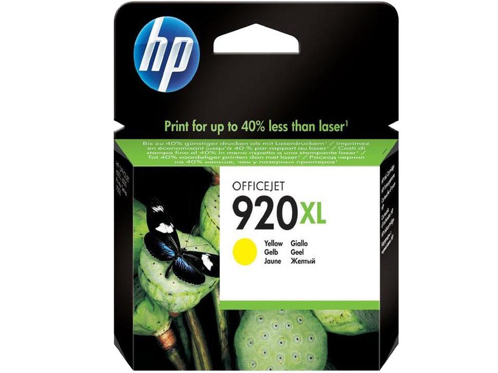 Cartouche d'encre HP Original 920XL - jaune 700 pages 8 ml (CD974AE)
