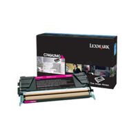 Cartouche de toner magenta Lexmark Original 7 000 pages (C746A3MG) pour C746dn/dtn/n, 748de/dte/e