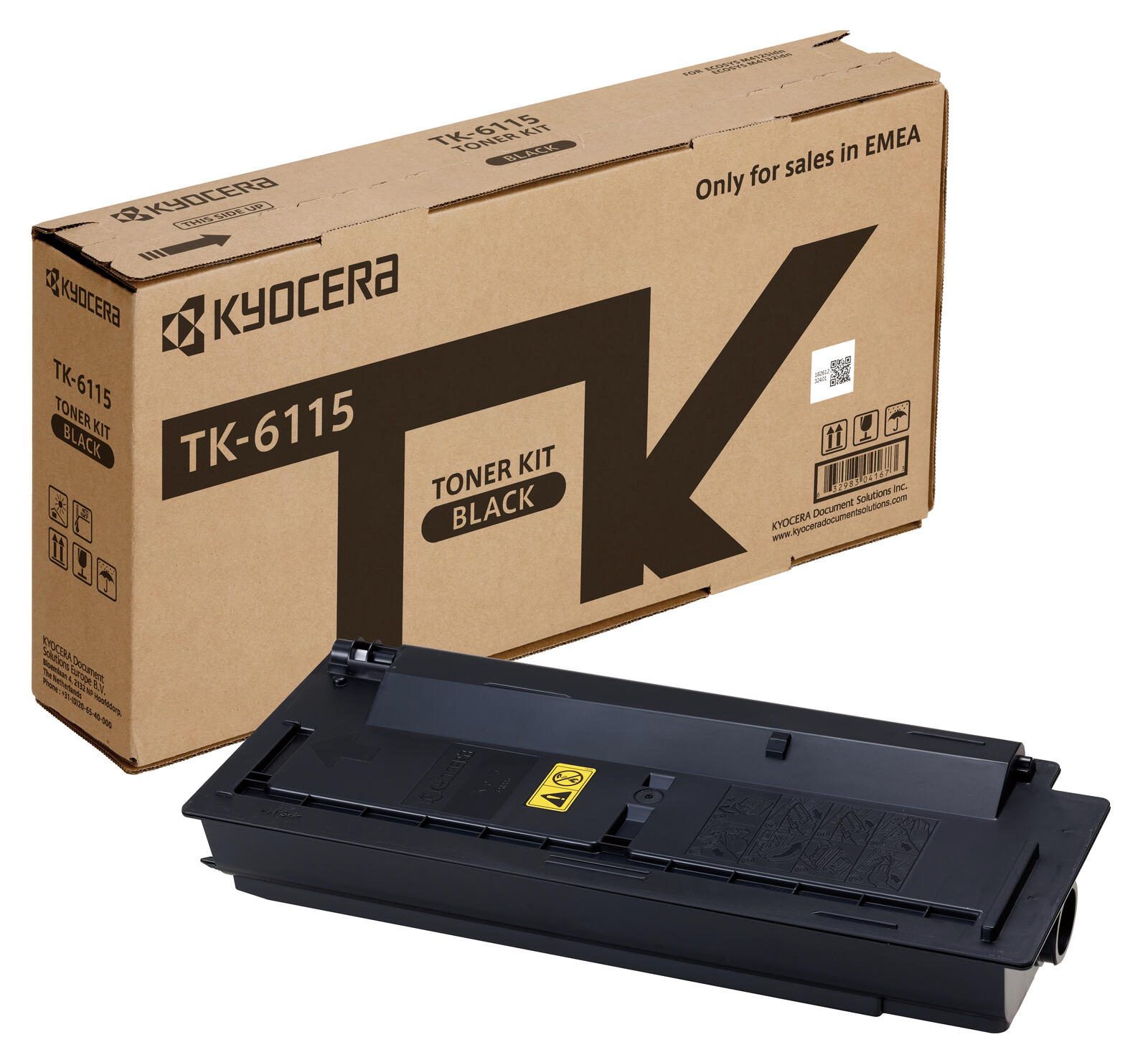 Toner Kyocera Original TK-6115 noir 15 000 pages (1T02P10NL0) pour M4125idn, M4132idn