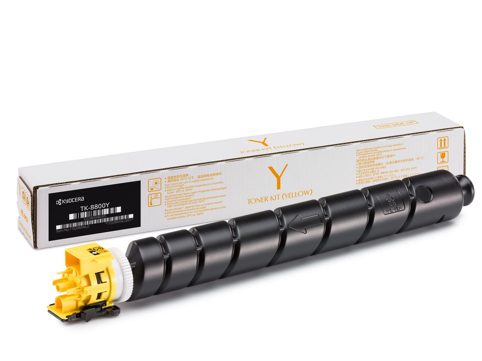 Cartouche de toner jaune Kyocera Original TK-8800Y 20 000 pages (1T02RRANL0) pour ECOSYS P8060cdn
