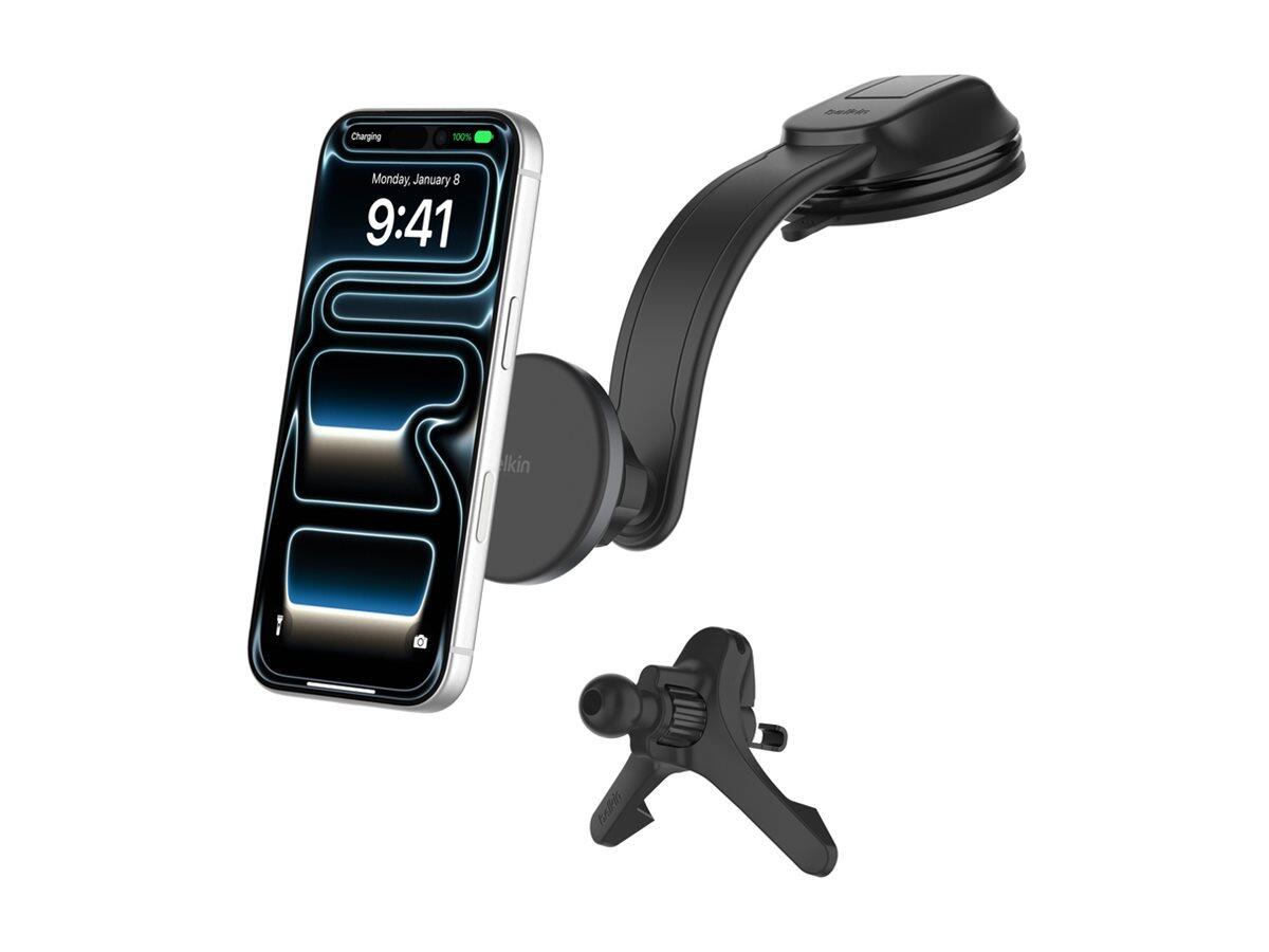 Support voiture Belkin BoostCharge avec Qi2 (15 W)