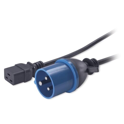 Câble d'alimentation APC AP9876, C19 vers IEC309 (16 A), 2,4 m